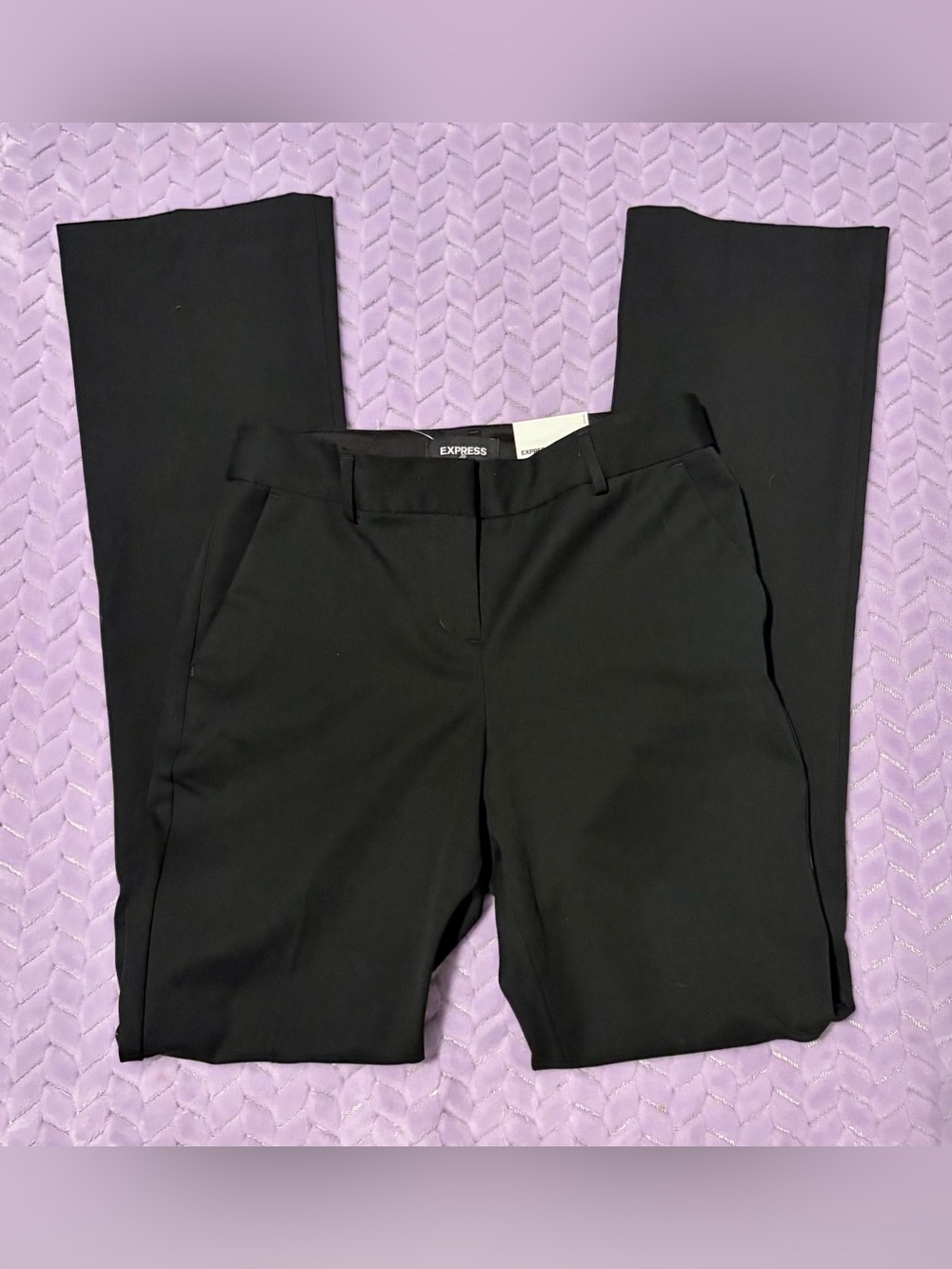 NWT “BARELY BOOT” Express Women's Black Bootcut Dress Pants